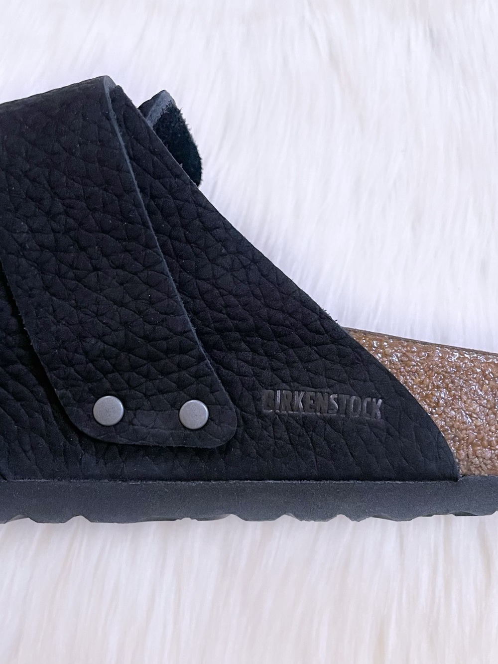 Birkenstock Men’s Nagoya Desert Buck Black Nubuck Leather Slip-On Clogs - Picture 7 of 11